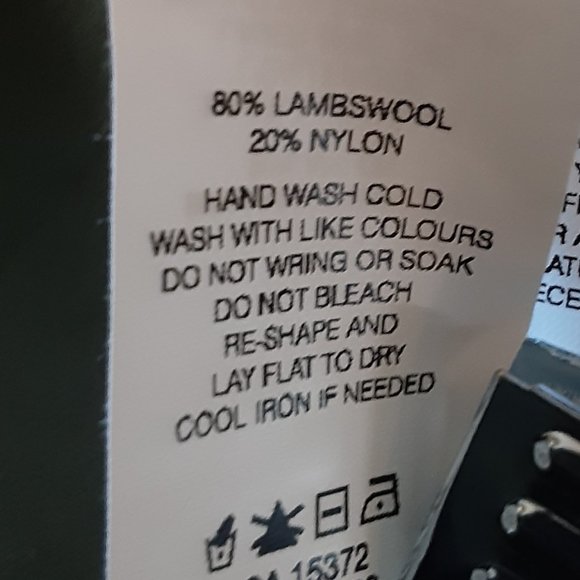 Joe Fresh Men's Grey Green Chunky Wool Sweater Size Medium - Picture 12 of 12